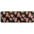 thumbnail image 5 of SKYSONIC 2X6 Feet Pink Lily Flowers Runner Rug with Rubber Backing, Black Non Slip Entryway Rug Runner Washable Soft Area Rug Carpet for Hallway Bedroom Kitchen Decor, 5 of 6