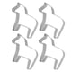 thumbnail image 3 of Juego de 4 moldes creativos de acero inoxidable para galletas con forma de caballo, cortadores de frutas para hornear en la cocina y bricolaje., 3 of 8