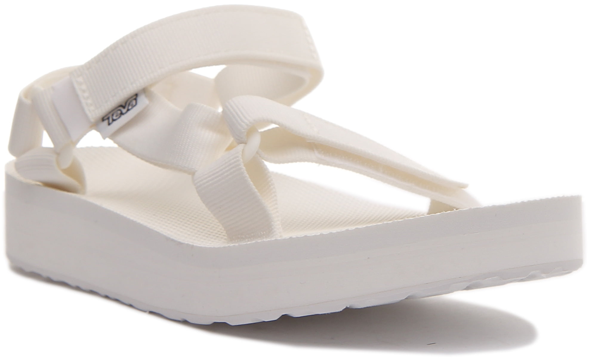 Teva Midform Universal Women's Geometric Strappy Sandal In White Size 6 -