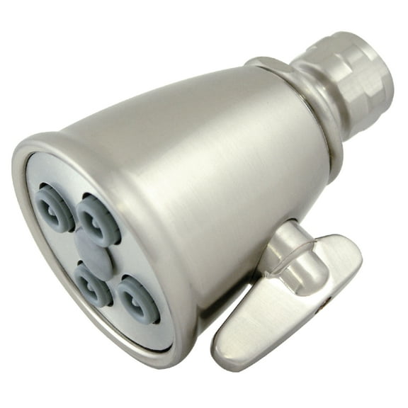 Kingston Brass K137A8 Victorian 2-5/16-Inch Round Adjustable Jet Spray Brass Shower Head in Brushed Nickel