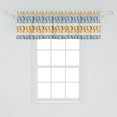thumbnail image 2 of Ambesonne Gecko Window Valance, Lizards with Swirls Dots, 54" X 18", Sand Brown Pale Blue, 2 of 3
