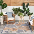 thumbnail image 2 of Nourison Aloha 6' x 9' Beige Multicolor Contemporary Floral Flatweave Indoor/Outdoor Area Rug, 2 of 11