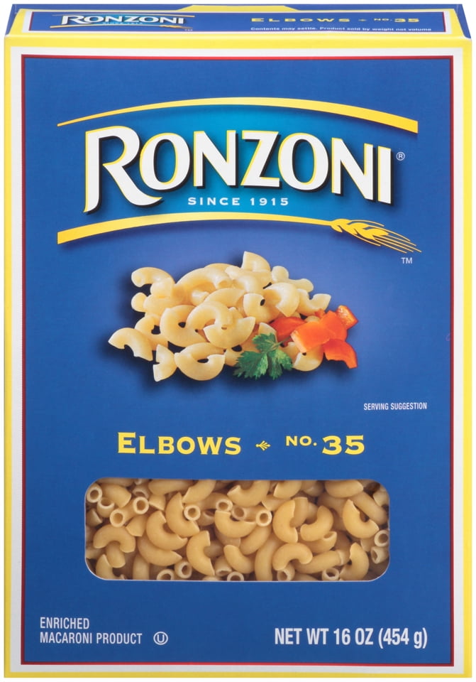 Ronzoni Elbows, 16 oz, Pasta for Mac and Cheese or Thick Sauces, Non