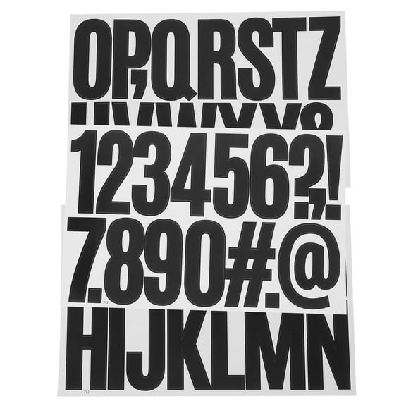 TEHAUX Self-Adhesive Black Alphabet and Number Stickers for Crafts, Scrapbooking, Projects, and Home Decoration