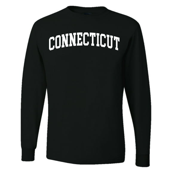 Wild Bobby State of Connecticut College Style Men Long Sleeve Shirt