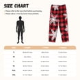 thumbnail image 3 of Fotbe Snowflakes On A Buffalo Plaid Pantalones de Pijama para Mujer, Pantalones de Dormir, Pantalones Pj con Cordón y Bolsillos-Medium, 3 of 6