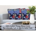 thumbnail image 5 of Ruvanti - Dec/Throw Pillow T-200 Satin 100% Cotton 2 Pack (18"x18") Cover Only, Patch Work Multi Navy Turqize Design, 5 of 9