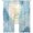 Blue, Turquoise, White, variant on Teal Palm Leaves Sheer Curtains 84 Inches Long, Summer Tropical Plants Botanical Light Filtering Window Curtains for Living Room/Bedroom, Rod Pocket Voile Sheer Curtain Drapes, 52"W x 84"L, 2 Panels