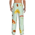 thumbnail image 3 of Daiia Mushroom Bee Men's Sleep Pant with Pockets and Drawstring,Pajama Pants-Small, 3 of 9