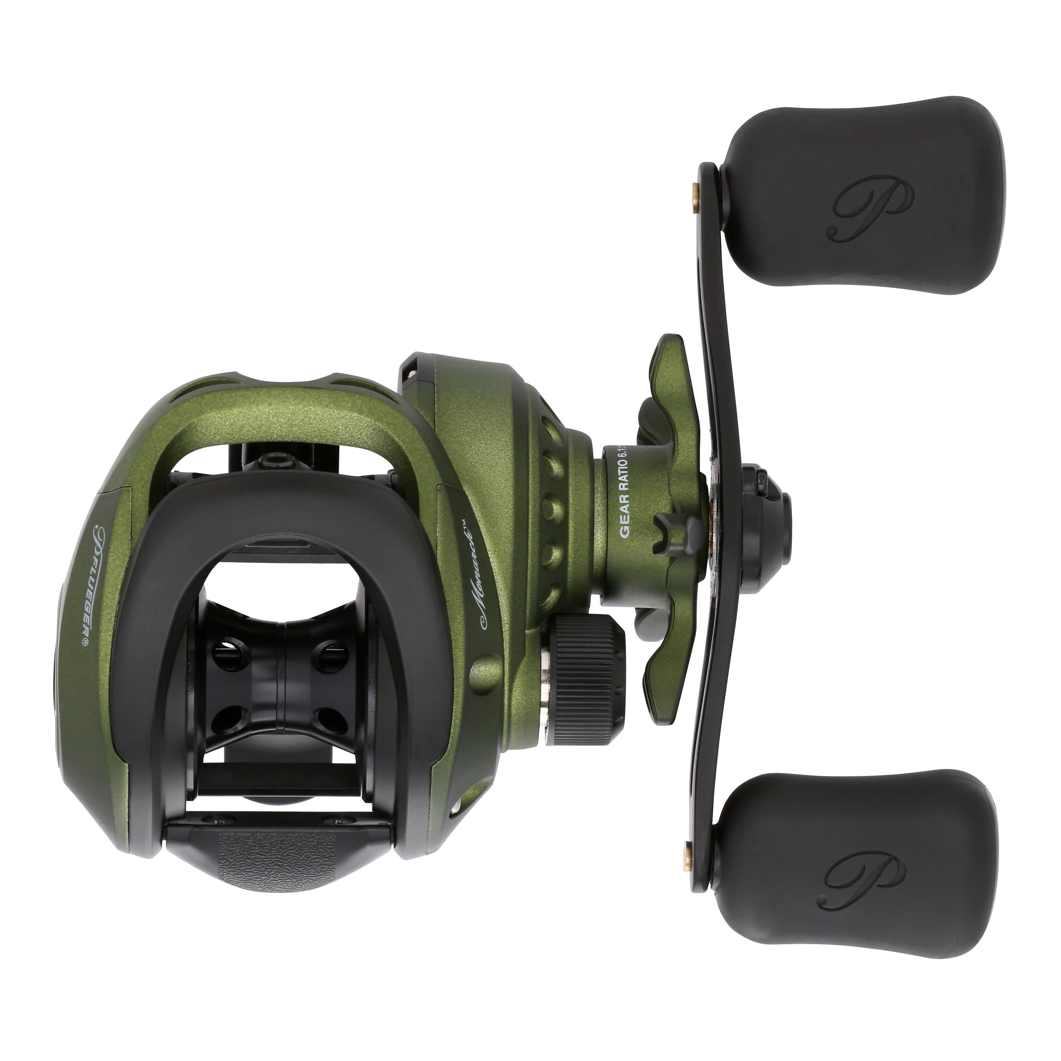 Pflueger Monarch Low Profile Baitcast Fishing Reel, Left-Handed