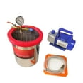 thumbnail image 1 of Chambre à Vide en Acier Inoxydable 2/3/5 Gallon avec Pompe à Vide 3 CFM Baril de Démoussage pour Résine Époxy Colle AB 9 L/12 L/20 L, Simple à Raccorder, 1 of 6
