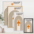 thumbnail image 4 of Designart 'Abstract Rainbow Moon and Sun In Earth Tones IV' Modern Framed Canvas Wall Art Print, 4 of 5
