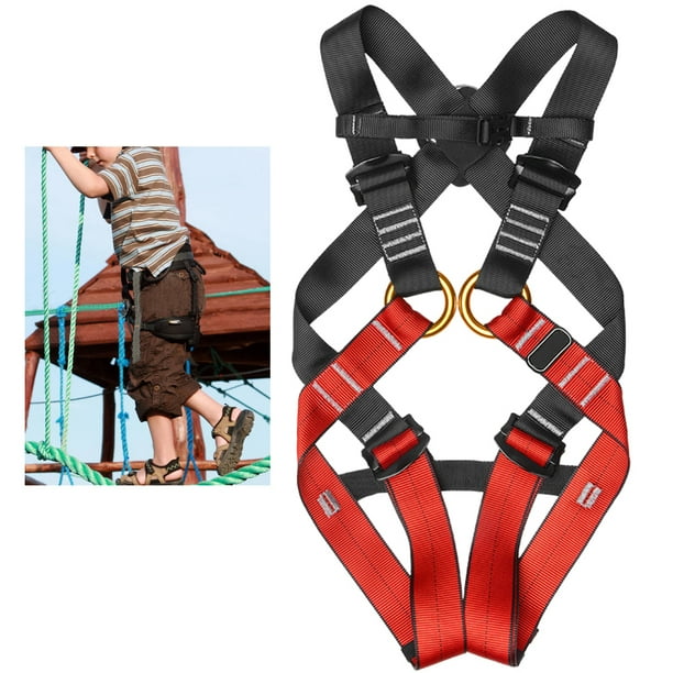 CinturóN De Seguridad Para Escalada De NiñOs, 2 TamañOs ArnéS De Escalada De Cuerpo Completo Ajustable CinturóN De Seguridad Para Exteriores