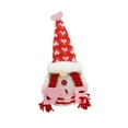 thumbnail image 1 of Xihbxyly Muñeca Enana Sin Rostro, Regalo de San Valentín, Adorable Diseño de Sombrero a Cuadros Rojos, Decoración Primaveral para El Hogar, Adorno Festivo para Mesa, Ideal para Fiestas, Material de T, 1 of 1