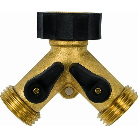 Gilmour 813004-1001 TV165753 2-Way Connector, Brass