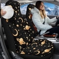 thumbnail image 2 of Uorisanigo Car Seat Covers Automotive Interior Front Seats Only Accessories Moon and Sun Auto Bucket Seat Covers Universal Fit Cars Trucks and SUV, Coral Velvet Cloth, 2 of 7