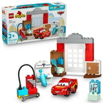 LEGO DUPLO Disney and Pixar Cars McQueen’s Visit to Doc’s Garage - Lightning McQueen Cars Toy for Preschool Boys and Girls 2  - Pretend Play and Sensory Toddler Toy - Gift Idea for Birthdays - 10456