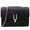 Black, variant on Women Crossbody Bag Handbag Purse Clutch with Metal Chain
