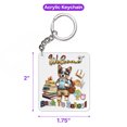 thumbnail image 5 of Welcome Australian Cattle Dog Back to School Vintage Retro Acrylic Keychain Heeler Lover Gifts Collar Charm Tag Keyring - 02012, 5 of 5