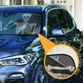 thumbnail image 3 of ALAZA Funny Skull Windshield Sun Shade Car Foldable Visor Block UV Rays Protector 55"x27.6", 3 of 8