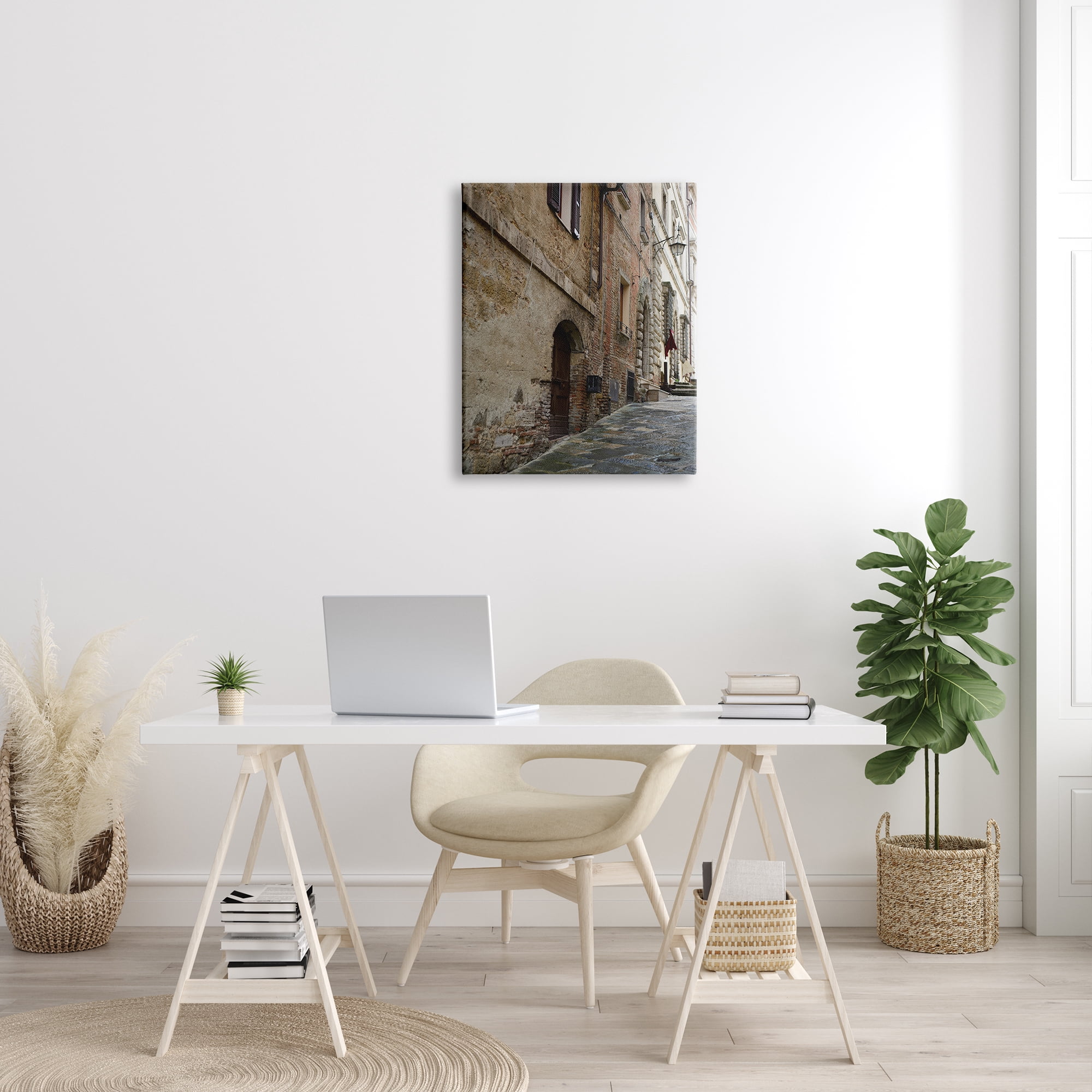 Stupell Industries Historical Architecture Alleyway Brick Building Exterior Street Photography, 24 x 30, Design by Nancy Crowell