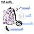 thumbnail image 5 of Daiia Orchids Flowers Vintage Canvas Backpack for Men and Women ,Hiking Backpack,Travel Laptop Bag for School,Large Capacity Backpack, 5 of 8