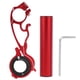 thumbnail image 1 of Soporte multifunción de 10 cm para faros delanteros y ordenadores, extensor de manillar de bicicleta de aleación de aluminio rojo, 1 of 8