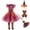 Multicolour, variant on REDARER Girls Halloween Witch Cosplay Dress with Pointed Hat Arm Sleeves Socks Glitter Tulle Skirt Party Dress Up Outfit,11-12 Years