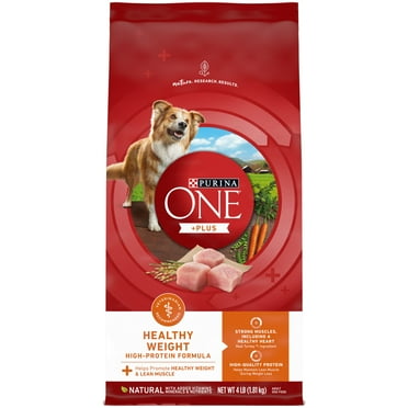 Purina One  Plus Dry Dog Food High Protein Healthy Weight, Real Turkey 4 lb Bag