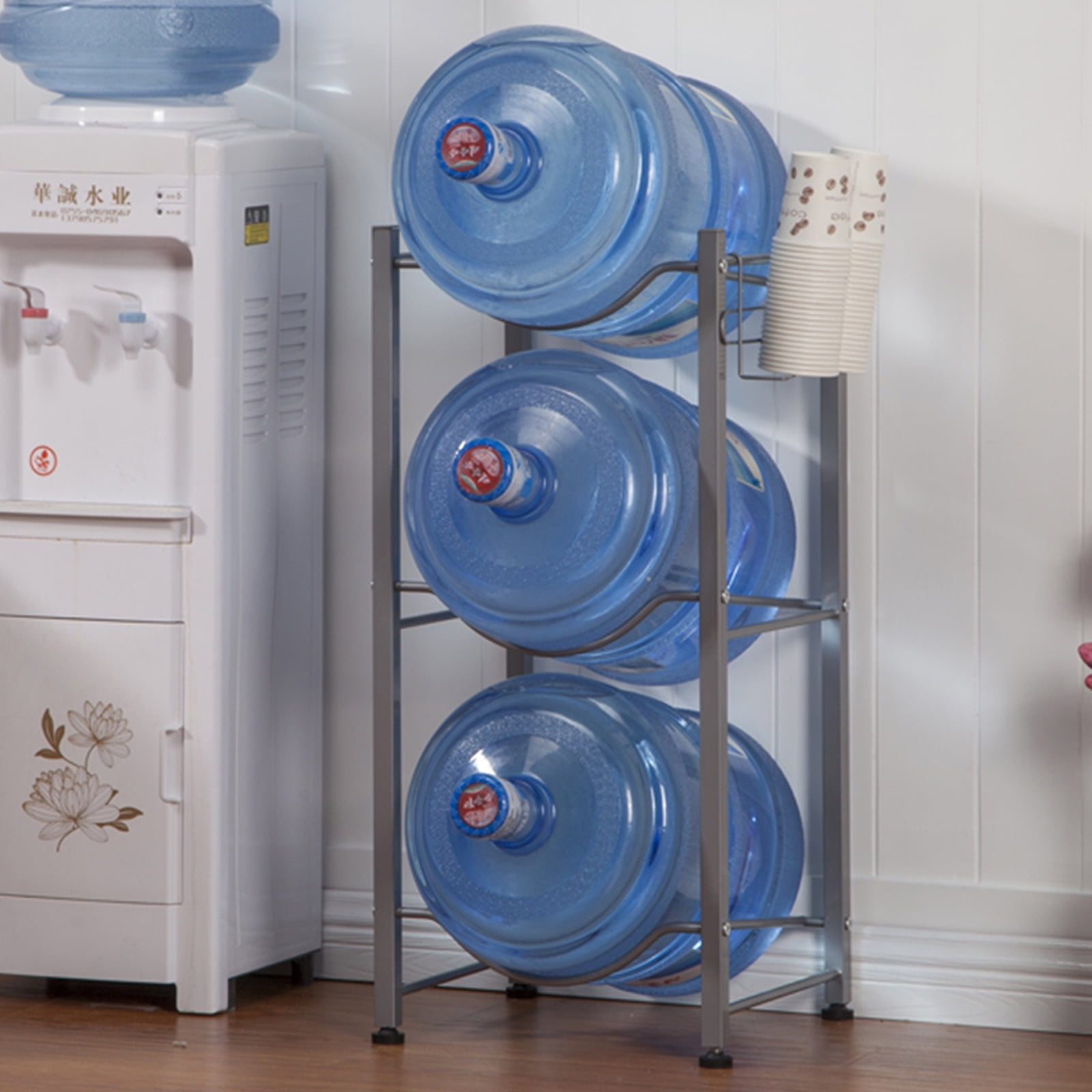 UWRNite Water Cooler Jug Rack, 5 Gallon Water Bottle Holder Storage