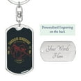 thumbnail image 2 of Shadow Ninja Warrior Keychain Dog Tag Stainless Steel or 18k Gold, 2 of 16