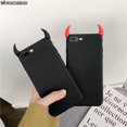 thumbnail image 2 of Cuernos Del Diablo Cubierta De Ángulo De Demonio Para iPhone 14 13 12 11 Pro Max Mini Plus 6 6s 7 8 X XS XR SE 2020 2022 SE2 SE3 Fundas De TPU De Silicona Suave Trasera, 2 of 4