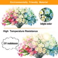 thumbnail image 7 of 6 Bundles Daisies Artificial Flowers Fake Colorful Daisy Plant UV Resistant Greenery Shrubs Plants for Indoor Outdoor Hanging Planter Home Garden Wedding Porch Window Decor, 7 of 7