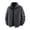 Dark Gray, variant on Men's Cotton Sherpa Collar Washed Jacket, Loose Fit Thickened Winter Coat with Multi‑Pockets, Casual Outdoor Outerwear Winter Jackets