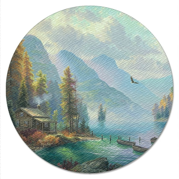CounterArt Northwoods Retreat 13" Round Lazy Susan Turntable