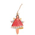 thumbnail image 1 of Gibobby Decoración navideña del hierro creativo Pintado a mano Angel Girl Colgante Árbol de Navidad Accesorios colgantes(Red), 1 of 4