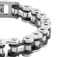 thumbnail image 7 of SmartBy Unisex Bracelet Motorcycle Chain Design Stainless Steel Punk Hip-Hop Style Luster Smooth Wrist Bangle for Various Occasions, 7 of 7