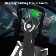 Jesscasday Flight Simulators Controls with Vibration Flight Stick Joysticks Controller
