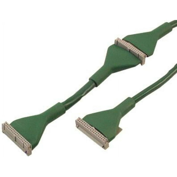 IEC L13665 PC Dual Floppy Cable Round with Only ID34 Green 24 inch