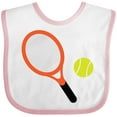 thumbnail image 3 of Inktastic Tennis Racket and Ball Boys or Girls Baby Bib, 3 of 4