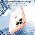 thumbnail image 3 of Case Compatible with iPhone 13 Pro Case Crystal Clear Transparent Design Back Bumper Shockproof Slim Fit Soft TPU Silicone Protective Phone Case Cover for iPhone 13 Pro, Pink, 3 of 7