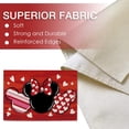 thumbnail image 2 of Valentine''s Day Cartoon Mouse Placemats Set of 4, Red Black Love Hearts Stripes Polka Dot Bow Holiday Dining Table Place Mats, Anniversary Wedding Kitchen Decor Home Decoration 12 x 18 Inch, 2 of 5