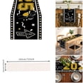 thumbnail image 2 of TIELUTT 2025 Graduation Table Runner Linen Blend Printed Tablecloth For Tablecloth for 6 Foot Folding Table Fabric Football Tablecloth of the Rings Tablecloth Stripe Table for Parties round Tableclot, 2 of 7
