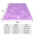 thumbnail image 3 of Balery Lilac Glittering Manta de Felpa Suave y Acogedora – Cobija de Franela Aterciopelada para Cama, Lavable y Cálida para Sofá, Mascotas, Transpirable-40"x30", 3 of 7