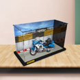 thumbnail image 2 of Yinanstore Acrylic Case with Base, Clear Dustproof Showcase, Display Box Storage Holder :12 Motorcycle Diecast Toy Collectibles - Acrylic Racing Track Acrylic, 2 of 7