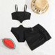 thumbnail image 4 of REDARER Toddler Girls 3-Piece Swimwear Set – Adjustable Strap Swimsuit with Bikini Bottoms for Baby Girls,Size 10-11 Years, 4 of 5