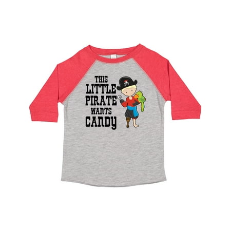 

Inktastic This Little Pirate Wants Candy Gift Toddler Boy Girl T-Shirt