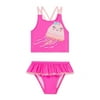 Flapdoodles girls Jellyfish Applique 2pc Swimsuit, 2T, Pink