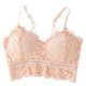 thumbnail image 1 of Sujetador tipo bralette de encaje elástico para mujer - Acolchado, tirantes, cómodo, para uso diario/ropa de estar por casa, talla única (32-38/copa AB), 1 of 4