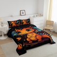 thumbnail image 3 of Erosebridal Cartoon Dragon Comforter Sets Queen Size , Starry Sky Down Comforter, Black Reversible, 3 of 6